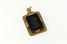 Load image into Gallery viewer, Gold Filled Black Onyx Carnelian Roman Soldier Chariot Charm/Pendant