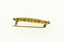 Load image into Gallery viewer, 18K Etruscan Revival Dendritic Agate Pear Pin/Brooch Yellow Gold