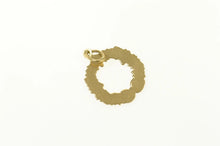 Load image into Gallery viewer, Gold Filled Holiday Wreath Enamel Christmas Bow Charm/Pendant