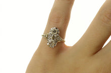 Load image into Gallery viewer, 14K 1.10Ctw Victorian Old Mine Diamond Engagement Ring Size 5 White Gold