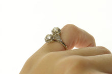 Load image into Gallery viewer, 14K 1.10Ctw Victorian Old Mine Diamond Engagement Ring Size 5 White Gold