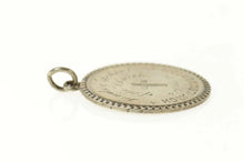 Load image into Gallery viewer, Sterling Silver Victorian Etched Attendance Award Church Charm/Pendant
