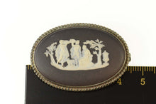 Load image into Gallery viewer, Sterling Silver 1969 Wedgewood Greek Myth Scene Cameo Pin/Brooch