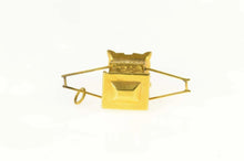 Load image into Gallery viewer, 14K 3D Chinese Litter Hand Held Royal Carriage Charm/Pendant Yellow Gold