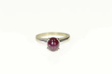 Load image into Gallery viewer, 14K 2.42 Ct Natural Star Ruby Cabochon Baby Ring Size 1.25 White Gold