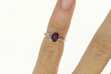 Load image into Gallery viewer, 14K 2.42 Ct Natural Star Ruby Cabochon Baby Ring Size 1.25 White Gold