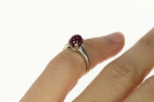 Load image into Gallery viewer, 14K 2.42 Ct Natural Star Ruby Cabochon Baby Ring Size 1.25 White Gold