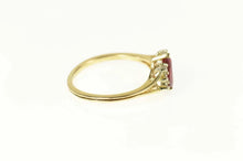 Load image into Gallery viewer, 18K 1.10 Ctw Pear Ruby Diamond Engagement Ring Size 9 Yellow Gold