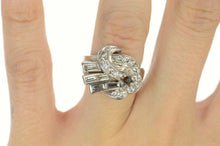 Load image into Gallery viewer, Platinum 1930&#39;s 1.55 Ctw Diamond Engagement Setting Ring Size 6.25