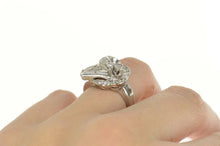 Load image into Gallery viewer, Platinum 1930&#39;s 1.55 Ctw Diamond Engagement Setting Ring Size 6.25