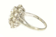 Load image into Gallery viewer, 14K 1.66 Ctw Marquise Diamond Cluster Engagement Ring Size 6.25 White Gold