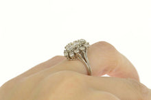 Load image into Gallery viewer, 14K 1.66 Ctw Marquise Diamond Cluster Engagement Ring Size 6.25 White Gold