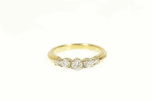 Load image into Gallery viewer, 18K 0.61 Ctw Five Stone Classic Diamond Band Ring Size 6 Yellow Gold