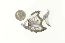 Load image into Gallery viewer, Sterling Silver Unique Stylized Angel Fish Statement Pin/Brooch