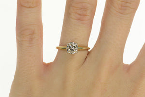14K 0.48 Ct G/VS1 1940's Diamond Engagement Ring Size 7 Yellow Gold
