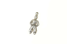 Load image into Gallery viewer, Sterling Silver Black &amp; Red Enamel Dutch Netherlands Man Charm/Pendant