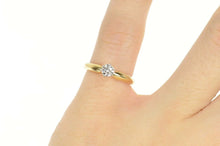 Load image into Gallery viewer, 14K 0.25 Ct Diamond Solitaire Classic Engagement Ring Size 4.5 Yellow Gold