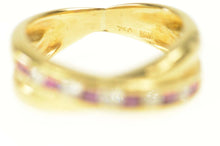 Load image into Gallery viewer, 14K 0.40 Ctw Diamond Tourmaline X Band Ring Size 4.75 Yellow Gold
