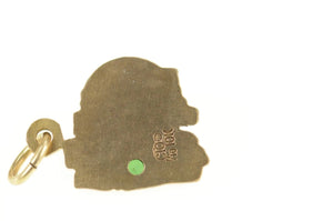 Gold Filled Delaware Technical Community College Emerald Charm/Pendant