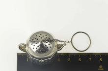 Load image into Gallery viewer, Sterling Silver Tea Pot Steeper Infuser Articulated Chain Ring