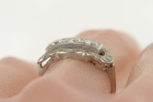 Platinum 1.40 Ctw Art Deco Diamond Engagement Ring Size 7.5