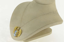 Load image into Gallery viewer, 14K Iridescent Glass Scarab Egyptian Life Symbol Pendant Yellow Gold