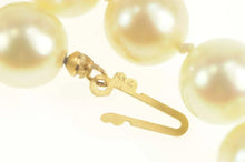 Load image into Gallery viewer, 14K 8.5mm Pearl Strand Classic Retro Statement Bracelet 7&quot; Yellow Gold