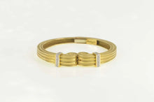 Load image into Gallery viewer, 18K Robert Wander Winc Diamond Scroll Cuff Bracelet 6.75&quot; Yellow Gold