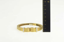 Load image into Gallery viewer, 18K Robert Wander Winc Diamond Scroll Cuff Bracelet 6.75&quot; Yellow Gold