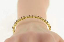 Load image into Gallery viewer, 18K 1.92 Ctw Ruby Diamond Encrusted Bangle Bracelet 6.25&quot; Yellow Gold