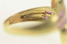 Load image into Gallery viewer, 14K 2.00 Ctw Natural Ruby Tiered Channel Bypass Ring Size 7.25 Yellow Gold
