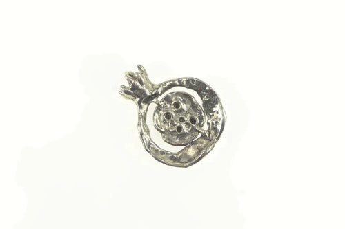 Sterling Silver Hebrew Biblical Fig Symbol Prosperity Pendant