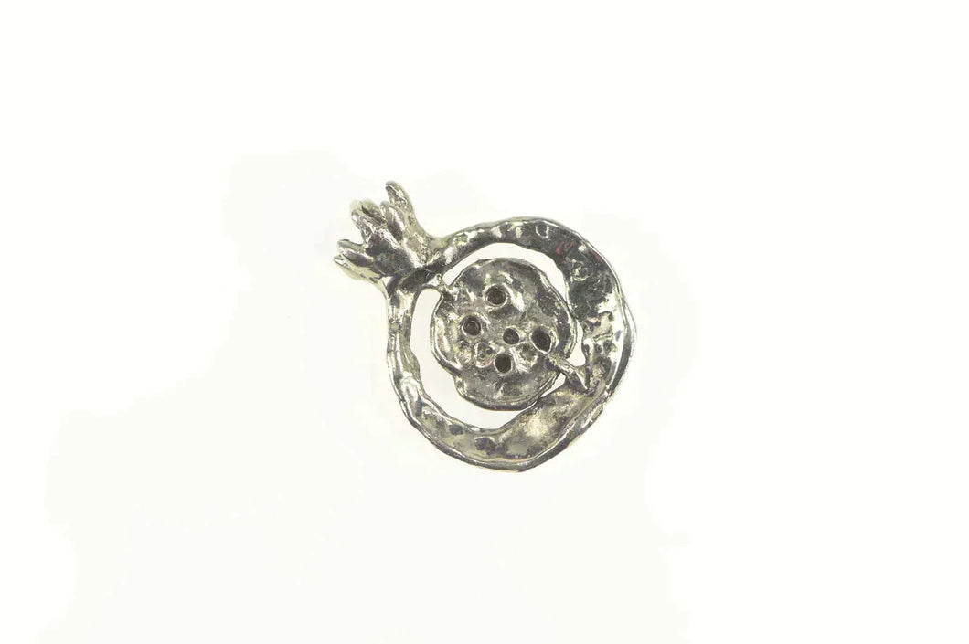 Sterling Silver Hebrew Biblical Fig Symbol Prosperity Pendant