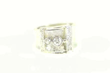 Load image into Gallery viewer, 14K 1930&#39;s 0.61 Ctw Old European Diamond Buckle Ring Size 5 White Gold