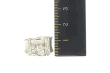 Load image into Gallery viewer, 14K 1930&#39;s 0.61 Ctw Old European Diamond Buckle Ring Size 5 White Gold