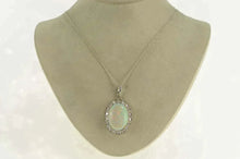 Load image into Gallery viewer, 14K 16.57 Ctw Victorian Handmade Opal Diamond Pendant Yellow Gold