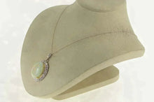 Load image into Gallery viewer, 14K 16.57 Ctw Victorian Handmade Opal Diamond Pendant Yellow Gold