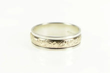 Load image into Gallery viewer, Sterling Silver 6.2mm Floral 14k Gold Filled Two Tone Wedding Band Ring