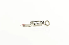 Load image into Gallery viewer, Sterling Silver Heart Red Enamel Mouse Trap Cute Retro Charm/Pendant