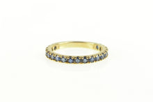 Load image into Gallery viewer, 14K Natural Sapphire Classic Wedding Band Ring Yellow Gold