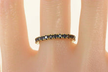 Load image into Gallery viewer, 14K Natural Sapphire Classic Wedding Band Ring Yellow Gold