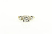 Load image into Gallery viewer, 14K 1.00 Ctw Diamond Three Stone Engagement Ring Yellow Gold
