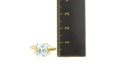 Load image into Gallery viewer, 14K 2.57 Ctw Aquamarine Diamond Accent Statement Ring Yellow Gold