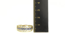 Load image into Gallery viewer, 18K 1.88 Ctw Sapphire Diamond Statement Band Ring Yellow Gold