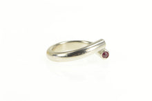 Load image into Gallery viewer, Palladium 0.36 Ctw Natural Ruby Inset Wrap Design Ring