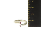 Load image into Gallery viewer, Palladium 0.36 Ctw Natural Ruby Inset Wrap Design Ring