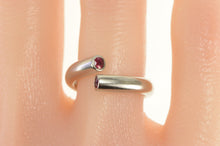 Load image into Gallery viewer, Palladium 0.36 Ctw Natural Ruby Inset Wrap Design Ring