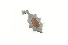 Load image into Gallery viewer, Sterling Silver Oval Cantera Opal Cabochon Ornate Statement Pendant