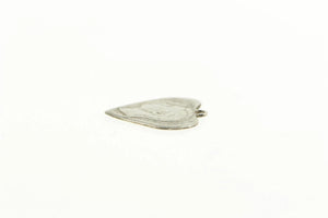 Sterling Silver 1943 Australian Coin Love Token Heart Charm/Pendant