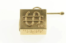Load image into Gallery viewer, 14K Emergency Money Cash Dollar Bill Hammer Charm/Pendant Yellow Gold